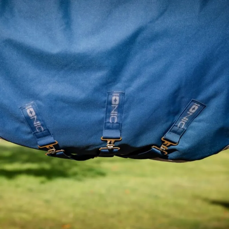 Horseware Ionic Therapy 100g Turnout Rug - Imperial Blue/Silver Navy-3