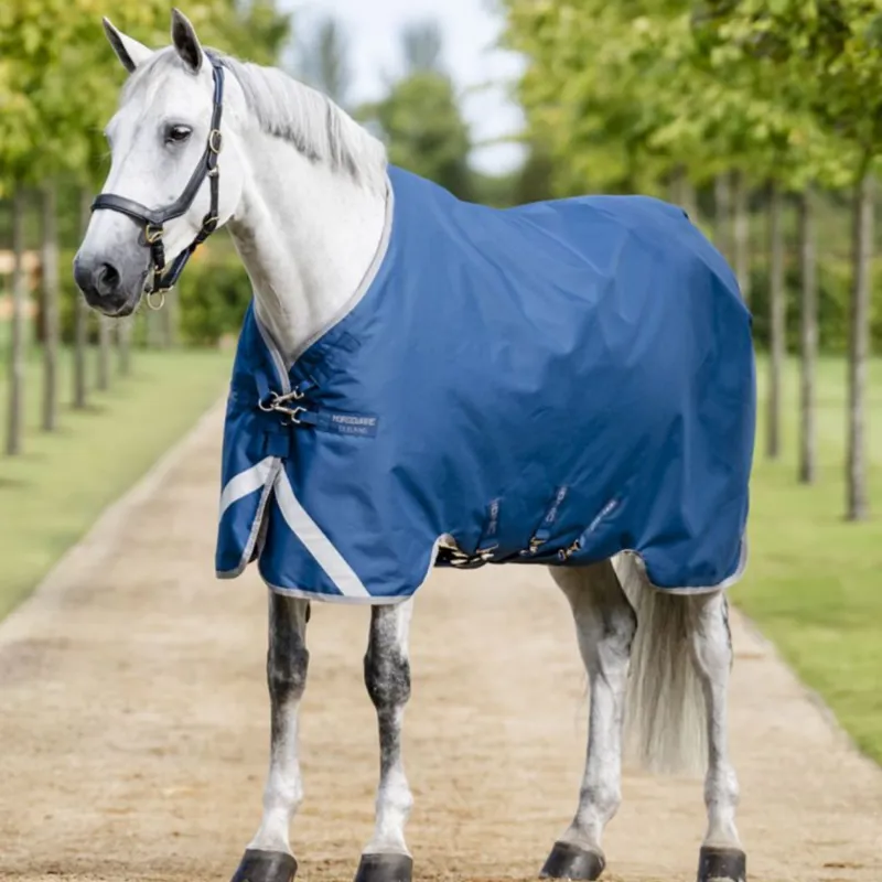 Horseware Ionic Therapy 100g Turnout Rug - Imperial Blue/Silver Navy