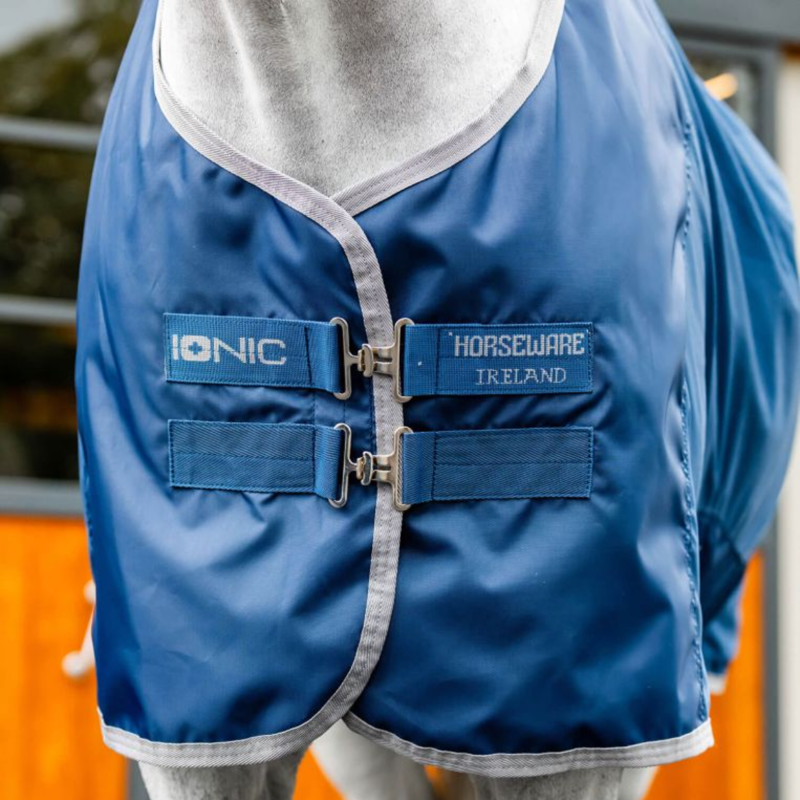 Horseware Ionic Therapy Mesh Cooler - Imperial Blue/Silver Navy-1