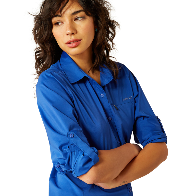 Ariat Women's VentTEK Stretch Shirt - Mazarine Blue-2