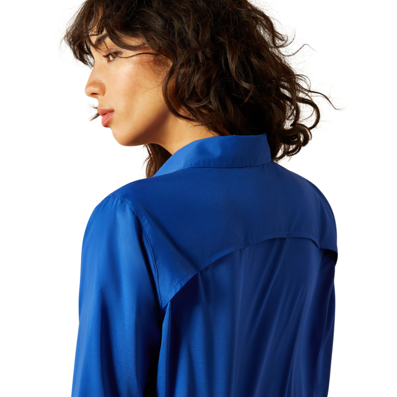 Ariat Women's VentTEK Stretch Shirt - Mazarine Blue-3