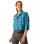 Ariat Women's Rebar Made Tough DuraStretch Work Shirt - Prominent Blue Plaid
