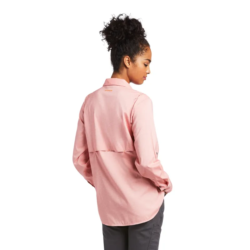 Ariat Women's Rebar Made Tough VentTEK DuraStretch Work Shirt - Summer Melon-1