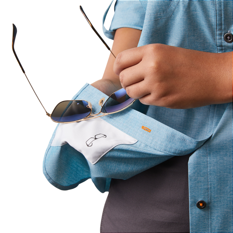 Ariat Women's Rebar Made Tough VentTEK DuraStretch Work Shirt - Larkspur Heather-5