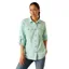 Ariat Women's Rebar Made Tough VentTEK DuraStretch Work Shirt - Pool Blue Heather