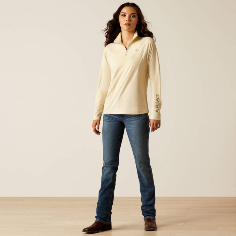 Ariat Women's Laguna 2.0 1/4 Zip Top - Summer Sand-3