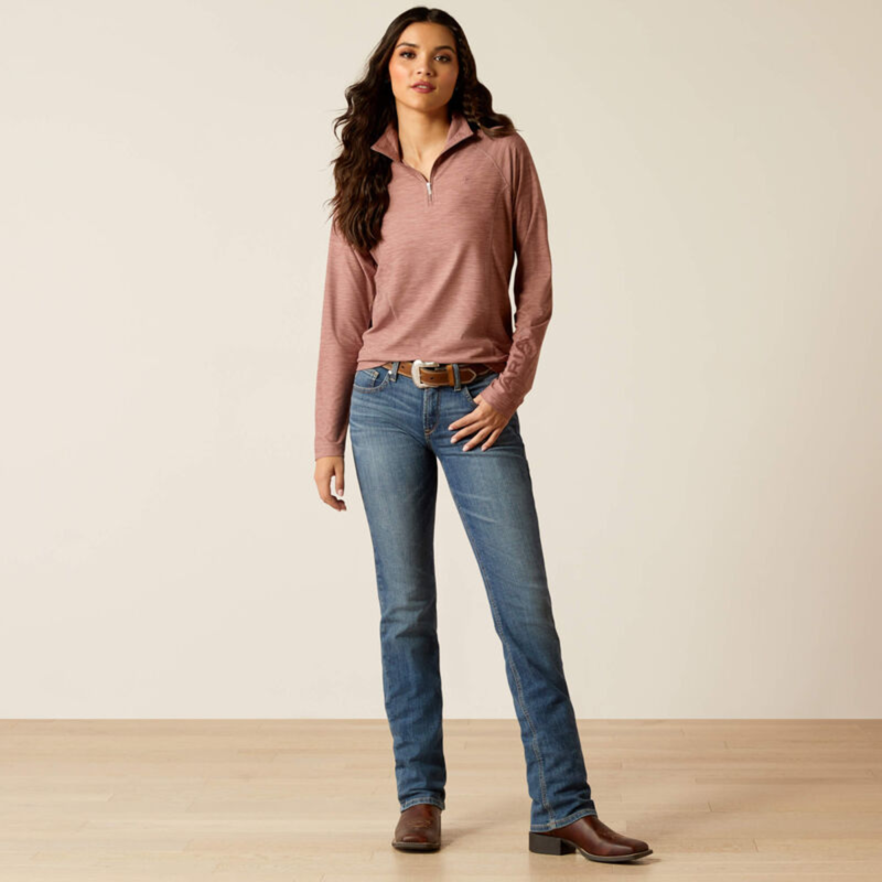 Ariat Women's Laguna 2.0 1/4 Zip Top - Twilight Mauve-3