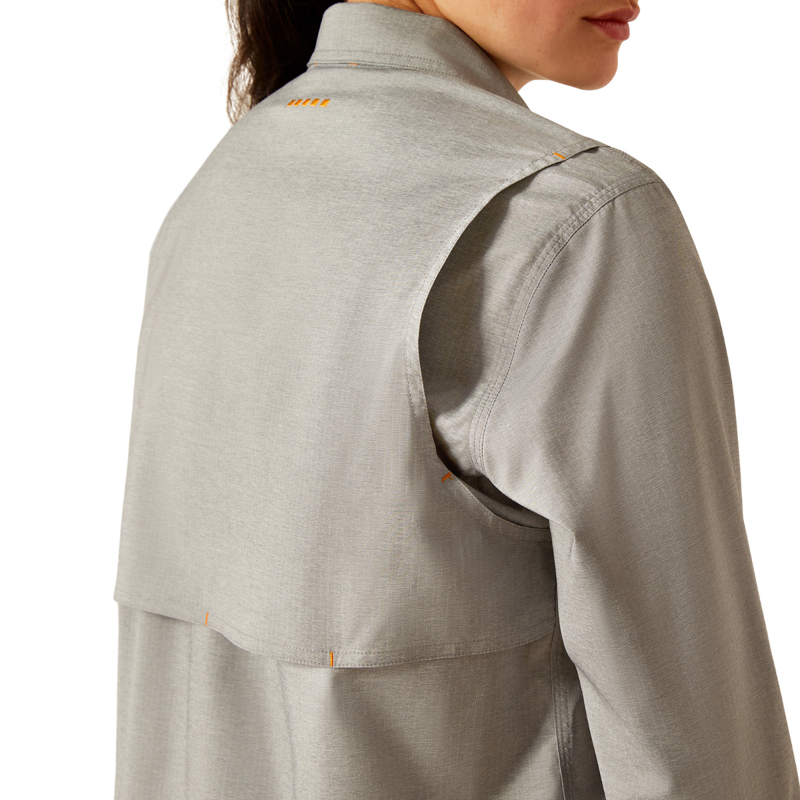 Ariat Women's Rebar Made Tough VentTEK DuraStretch Work Shirt - Charcoal Heather-5