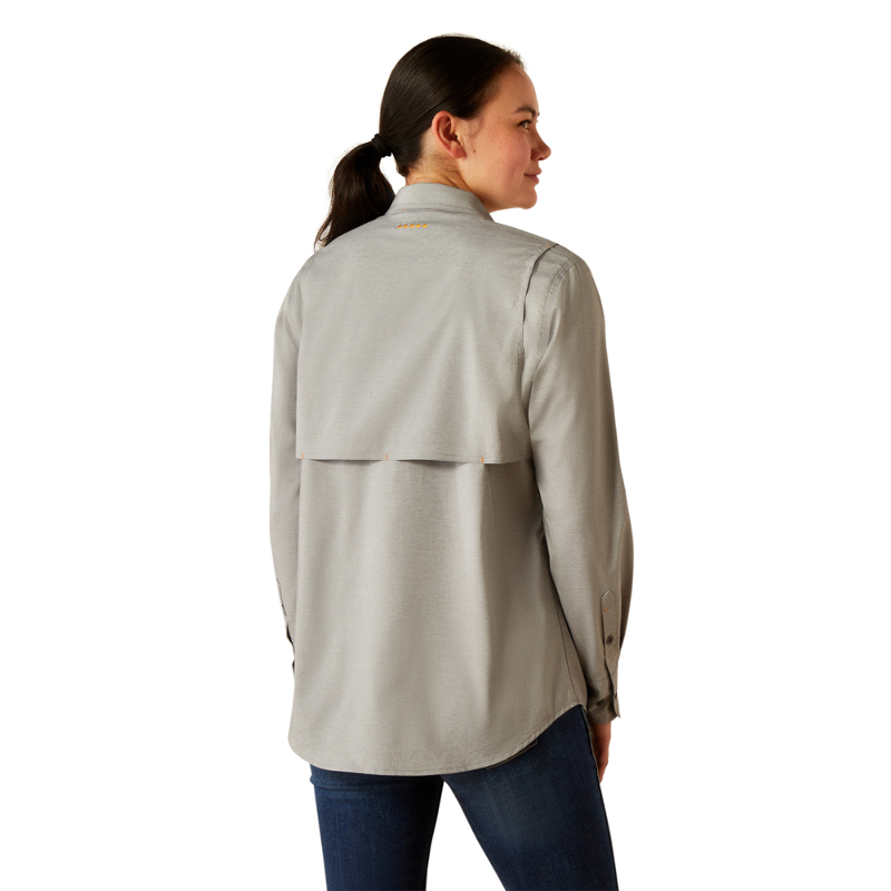 Ariat Women's Rebar Made Tough VentTEK DuraStretch Work Shirt - Charcoal Heather-2