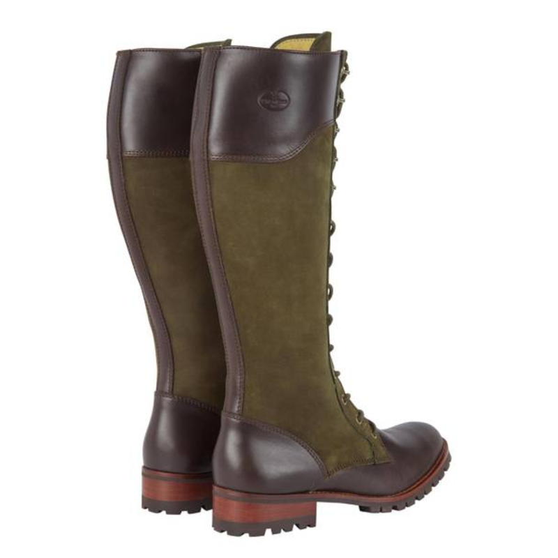 Le Chameau La Parisienne Lace Country Boot - Marron Foncé-1