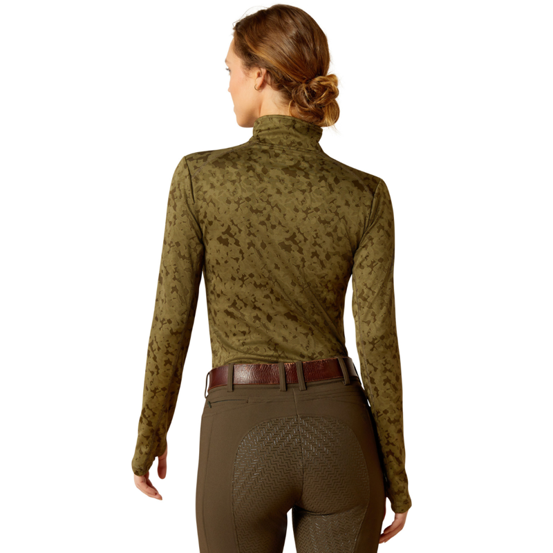 Ariat Women's Prophecy 1/4 Zip Base Layer - Relic-1