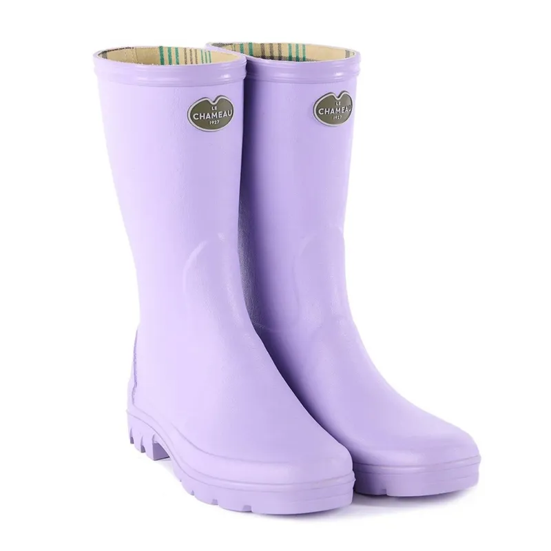 Le Chameau Women's Iris Bottilon Jersey Lined Boot - Lila