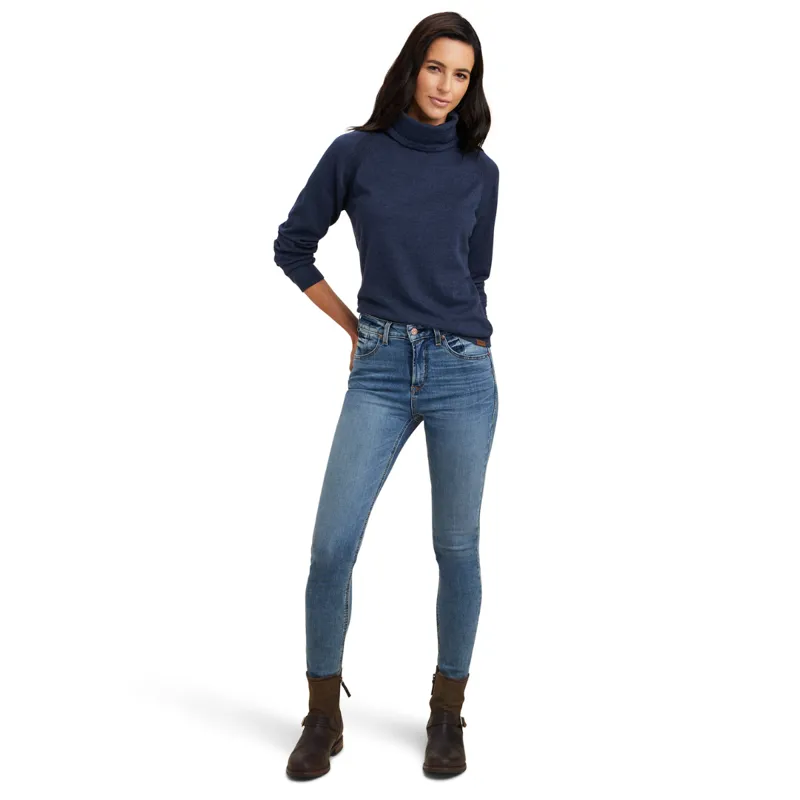 Ariat Women's Lexi Sweater - Heather Navy-3