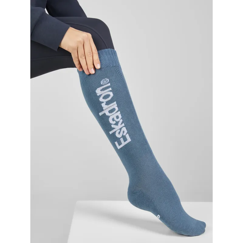 Eskadron Long Riding Socks Classic Sports SS25 - Steel Blue-1
