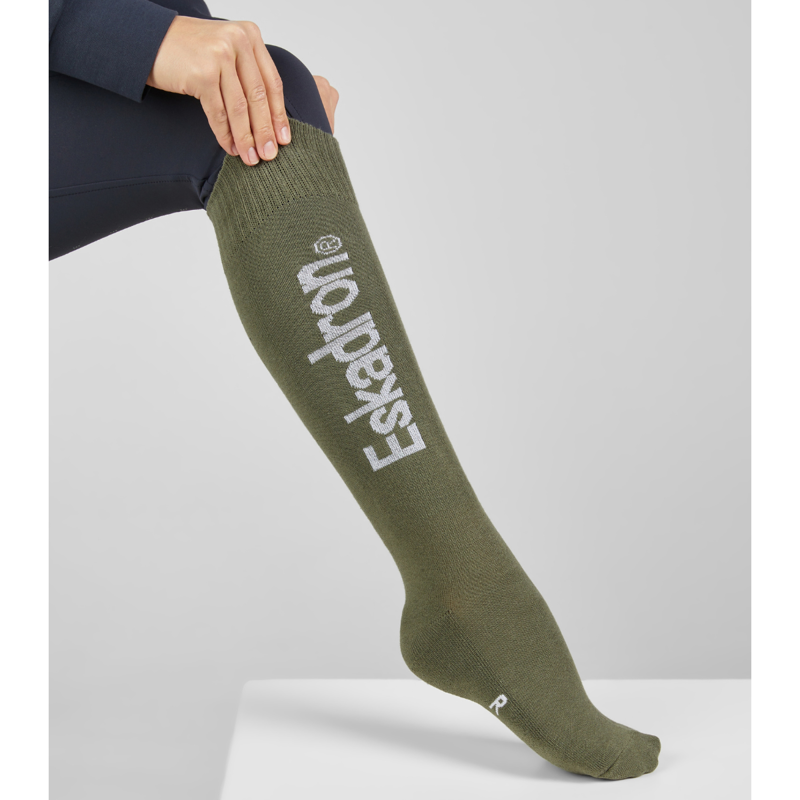 Eskadron Long Riding Socks Classic Sports SS25 - Dusty Olive-1