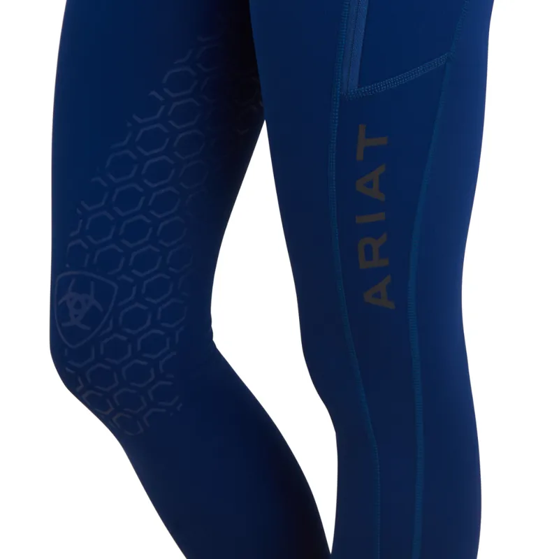 Ariat Women's Venture Thermal Half Grip Tights - Estate Blue-2
