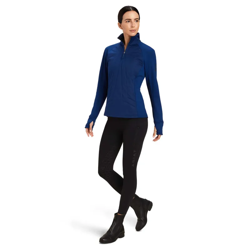 Ariat Women's Venture 1/2 Zip Sweatshirt - Estate Blue-3