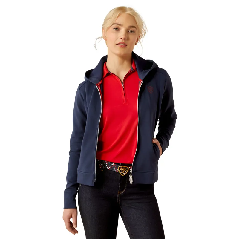 Ariat Women's Antez Team Full Zip Sweatshirt - Navy