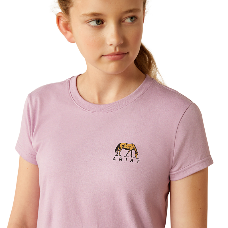 Ariat Youth Meadow Pony T-Shirt - Lavender Mist-2