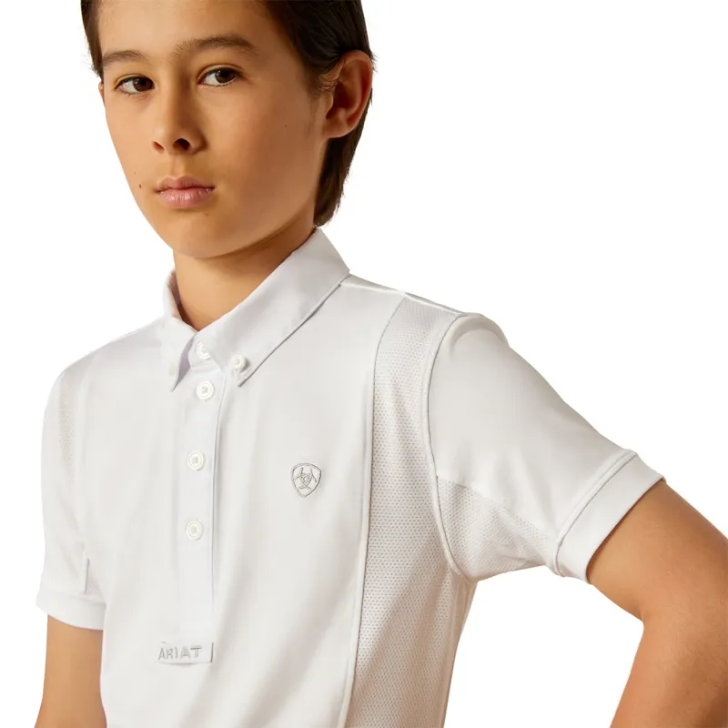 Ariat TEK Youth Show Shirt - White-2