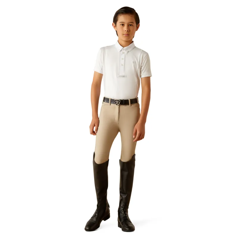 Ariat TEK Youth Show Shirt - White-4