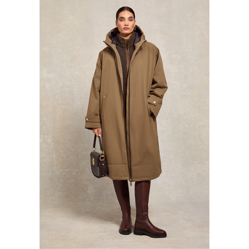 Holland Cooper One-Size Lightweight Waterproof Coat - Mink-1