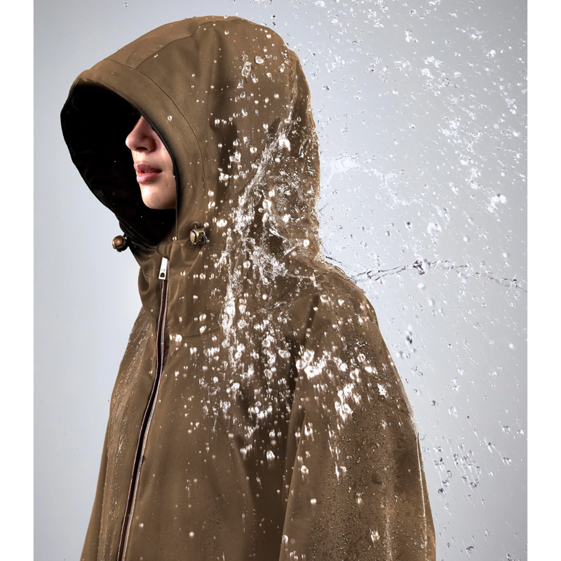 Holland Cooper One-Size Lightweight Waterproof Coat - Mink-4