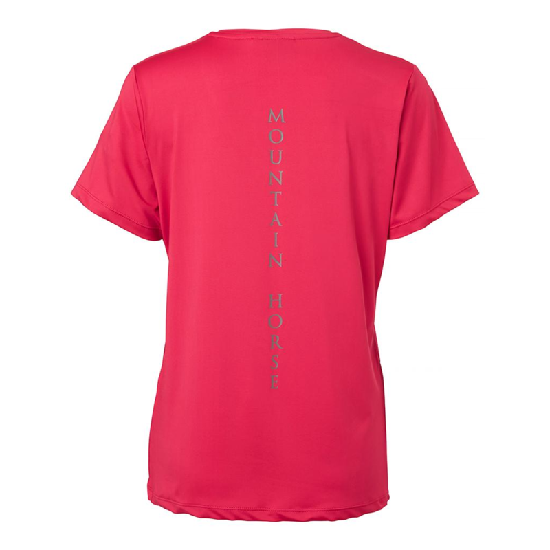Mountain Horse Ladies Active T-Shirt - Red-1