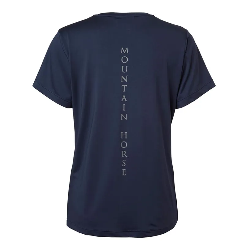 Mountain Horse Ladies Active T-Shirt - Navy-1
