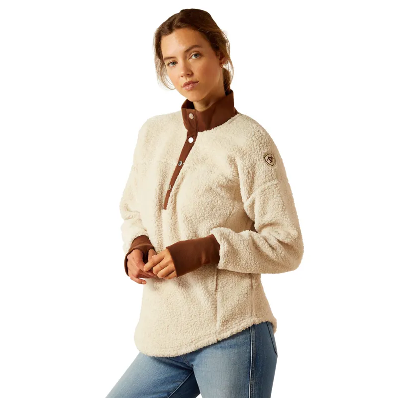 Ariat Women's Doyen Sweatshirt -Natural/Soft Silt