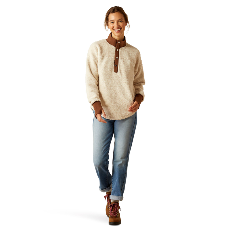 Ariat Women's Doyen Sweatshirt -Natural/Soft Silt-3