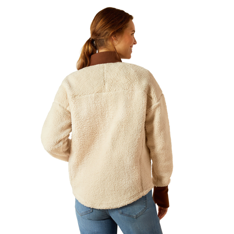 Ariat Women's Doyen Sweatshirt -Natural/Soft Silt-1