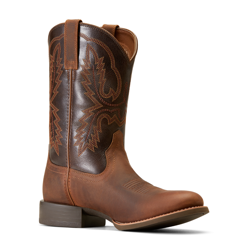 Ariat Men's Sport Stratten Cowboy Boot - Sorrel Crunch-3