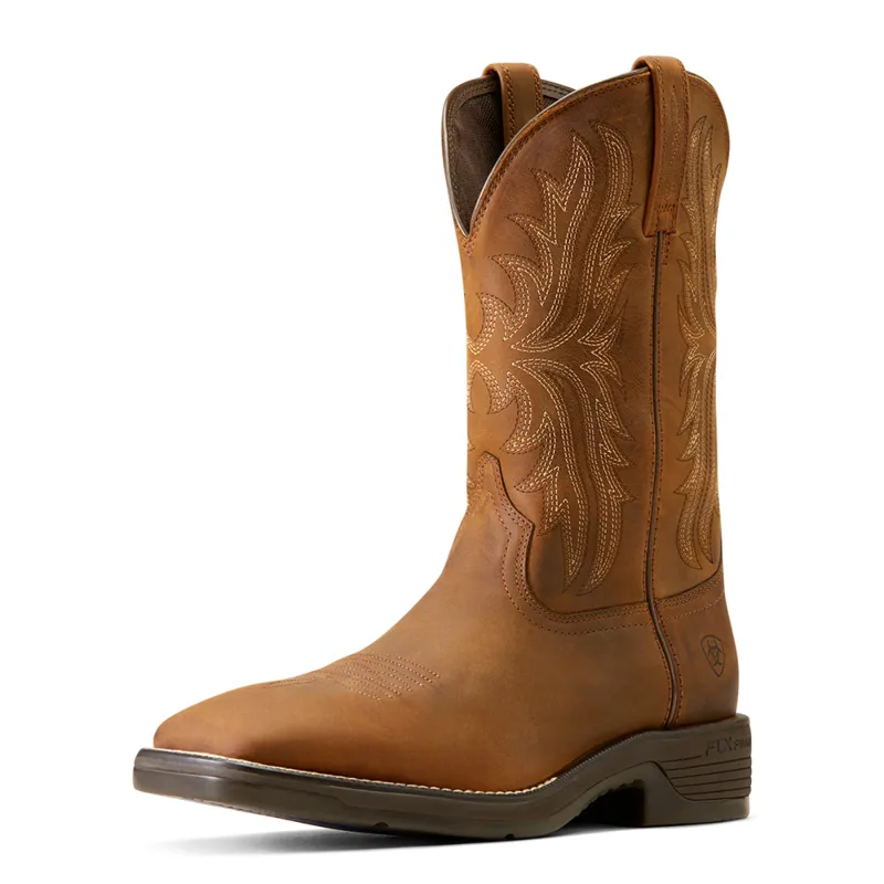 Ariat Men's Ridgeback Cowboy Boot - Oily Distressed Tan