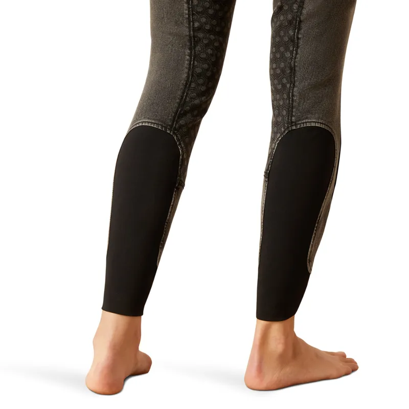 Ariat Women's Halo G Denim Full Seat Breech - Grey Rinse-3