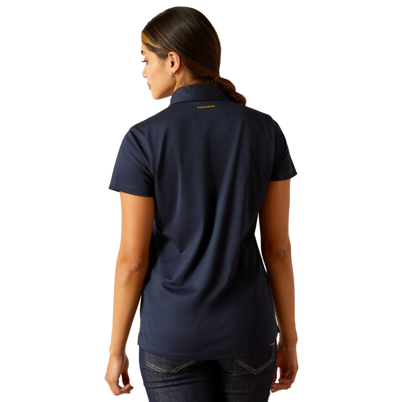 Ariat Women's Rebar Foreman Polo Shirt - Navy-1