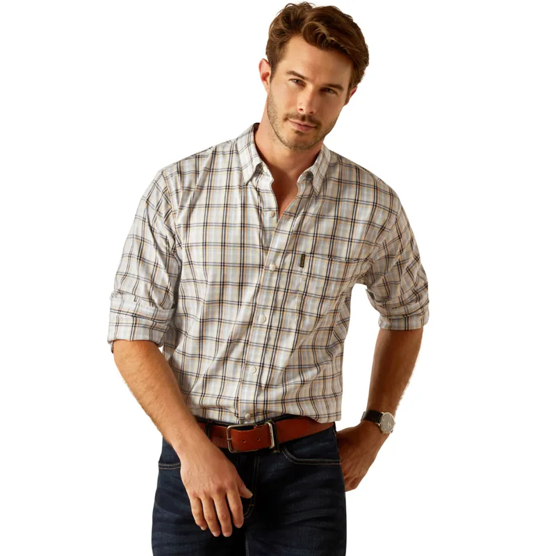 Ariat Men's Napa Shirt - Chambray Blue Plaid