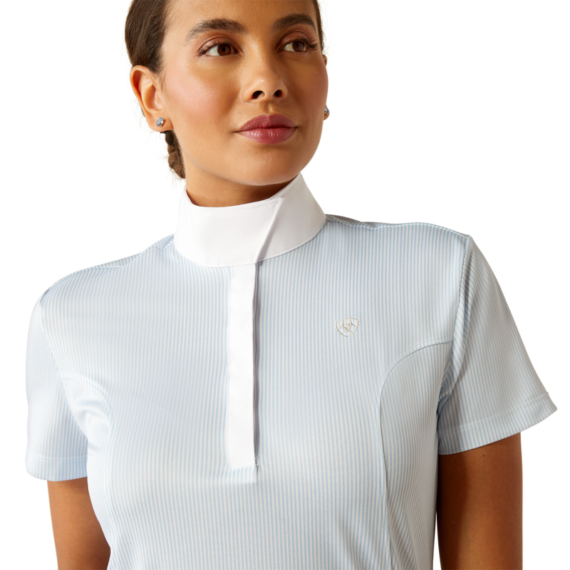 Ariat Women's Aptos Short Sleeve Show Shirt - Blue Stripe-2