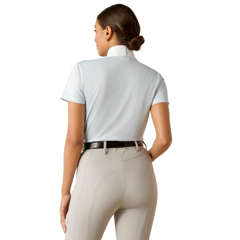 Ariat Women's Aptos Short Sleeve Show Shirt - Blue Stripe-1