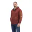 Ariat Men's Rebar All-Weather Full Zip Hoodie - Cherry Mahogany/Antique Gold
