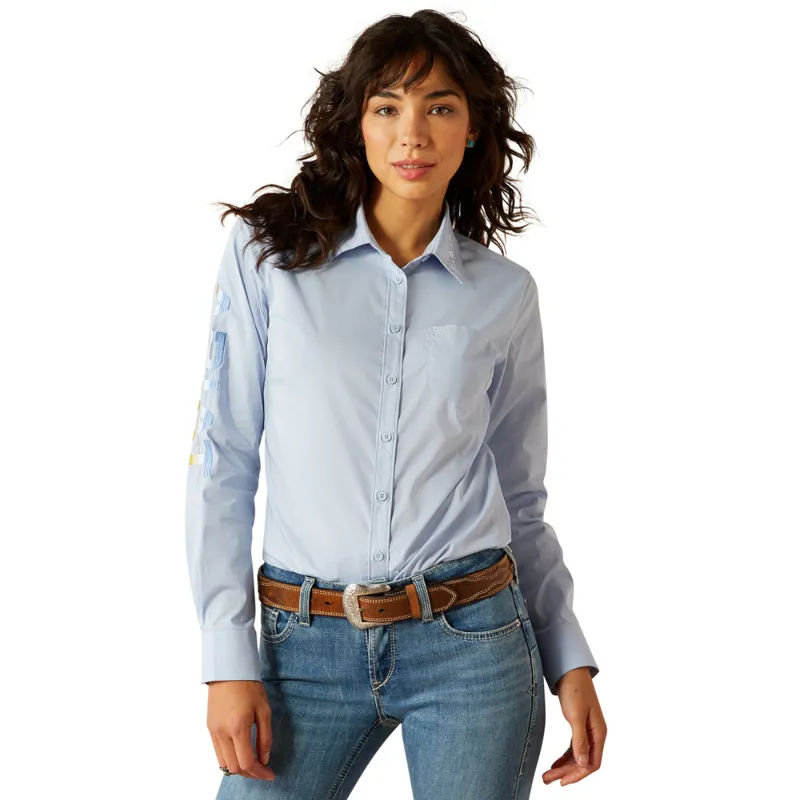 Ariat Women's Team Kirby Stretch Shirt - Kentucky Blue