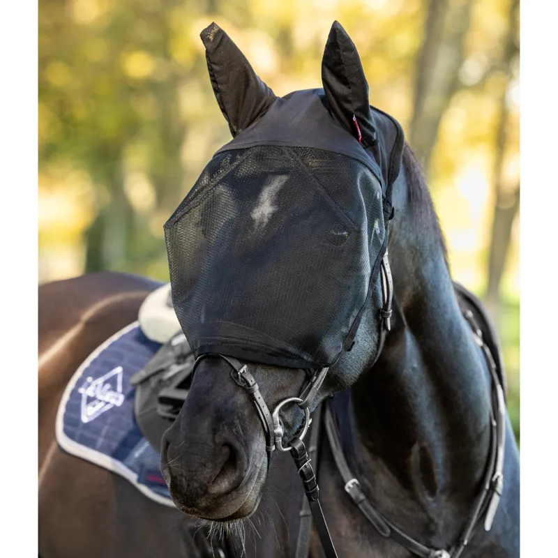 LeMieux Ride On Fly Mask - Black-1
