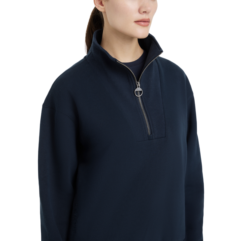 LeMieux Keira Quarter Neck Sweat - Navy-3