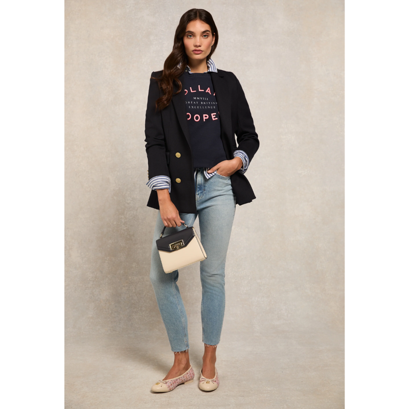 Holland Cooper Varsity Crew - Ink Navy-2