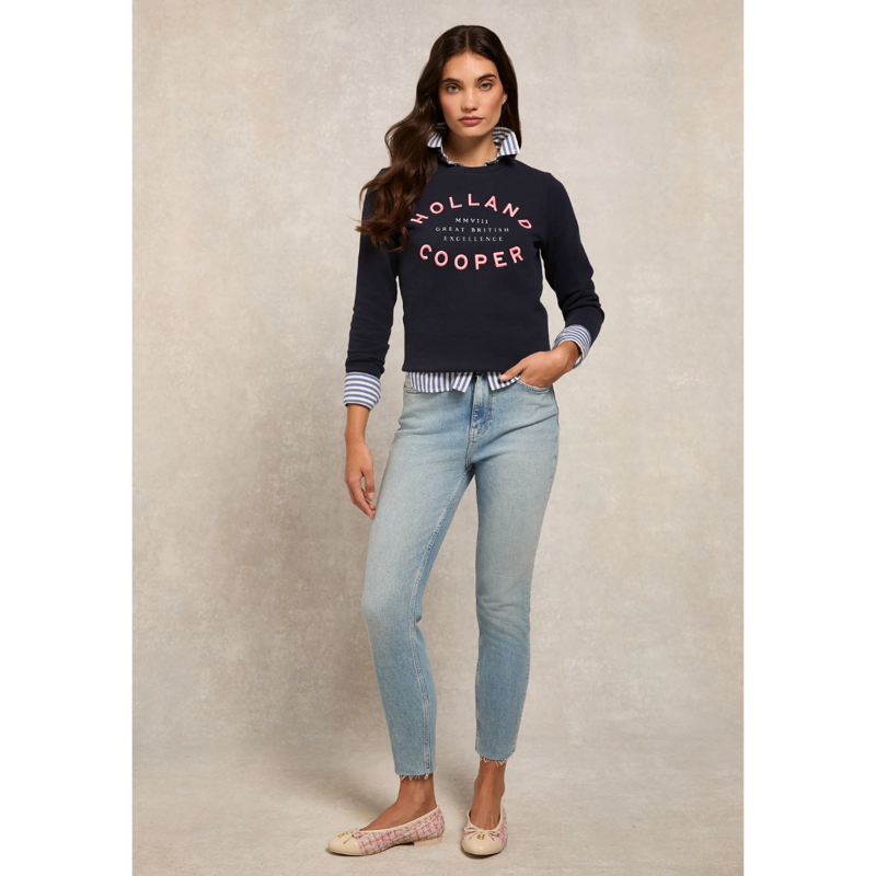 Holland Cooper Varsity Crew - Ink Navy-1