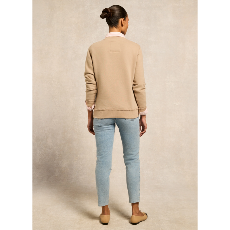 Holland Cooper Varsity Crew - Oatmeal-3