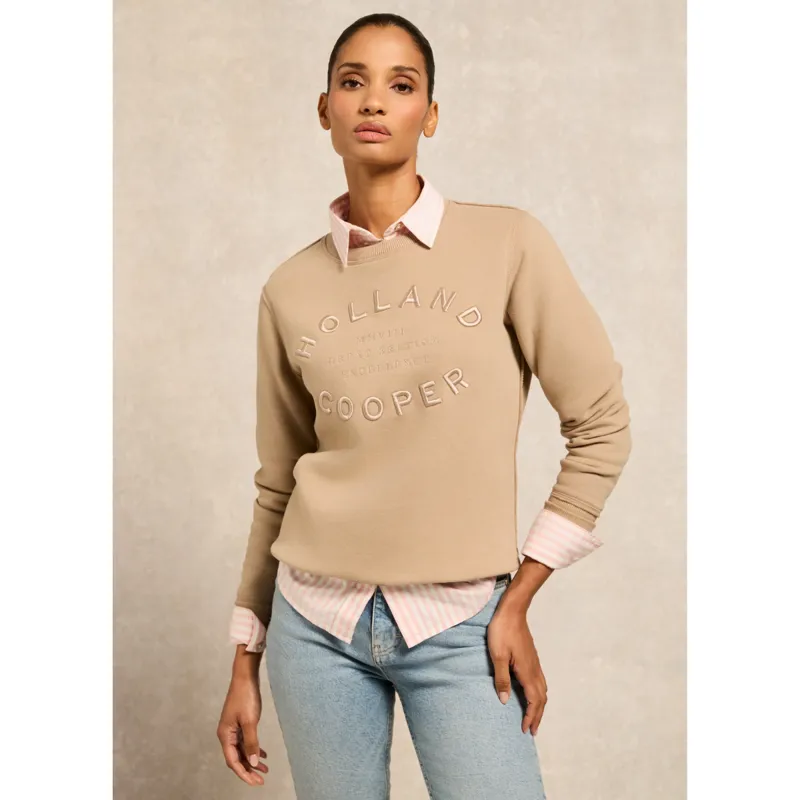 Holland Cooper Varsity Crew - Oatmeal