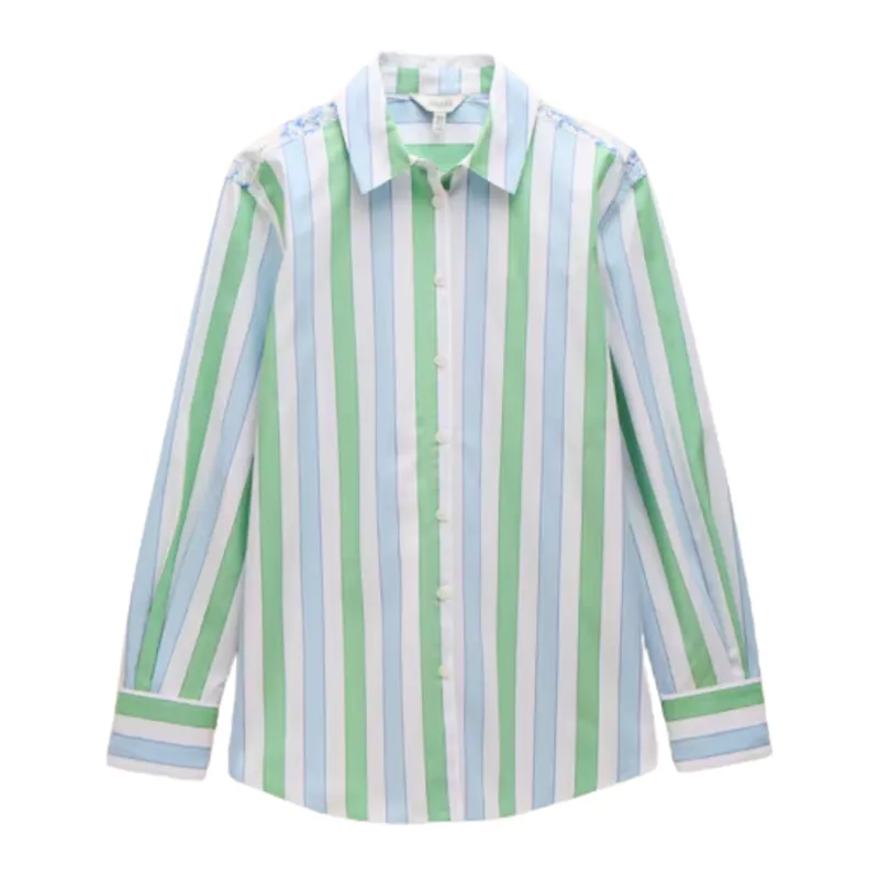 Joules Ladies Amilla Shirt - Blue/Green