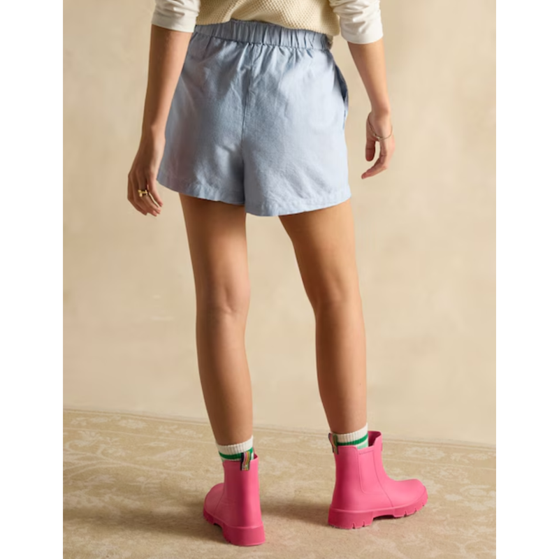 Joules Ladies Amara Pull-On Cotton Shorts - Blue Stripe-2