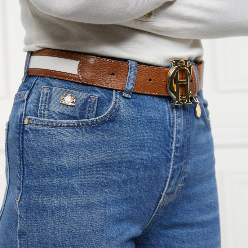 Holland Cooper HC Classic Belt - Tan Canvas-4